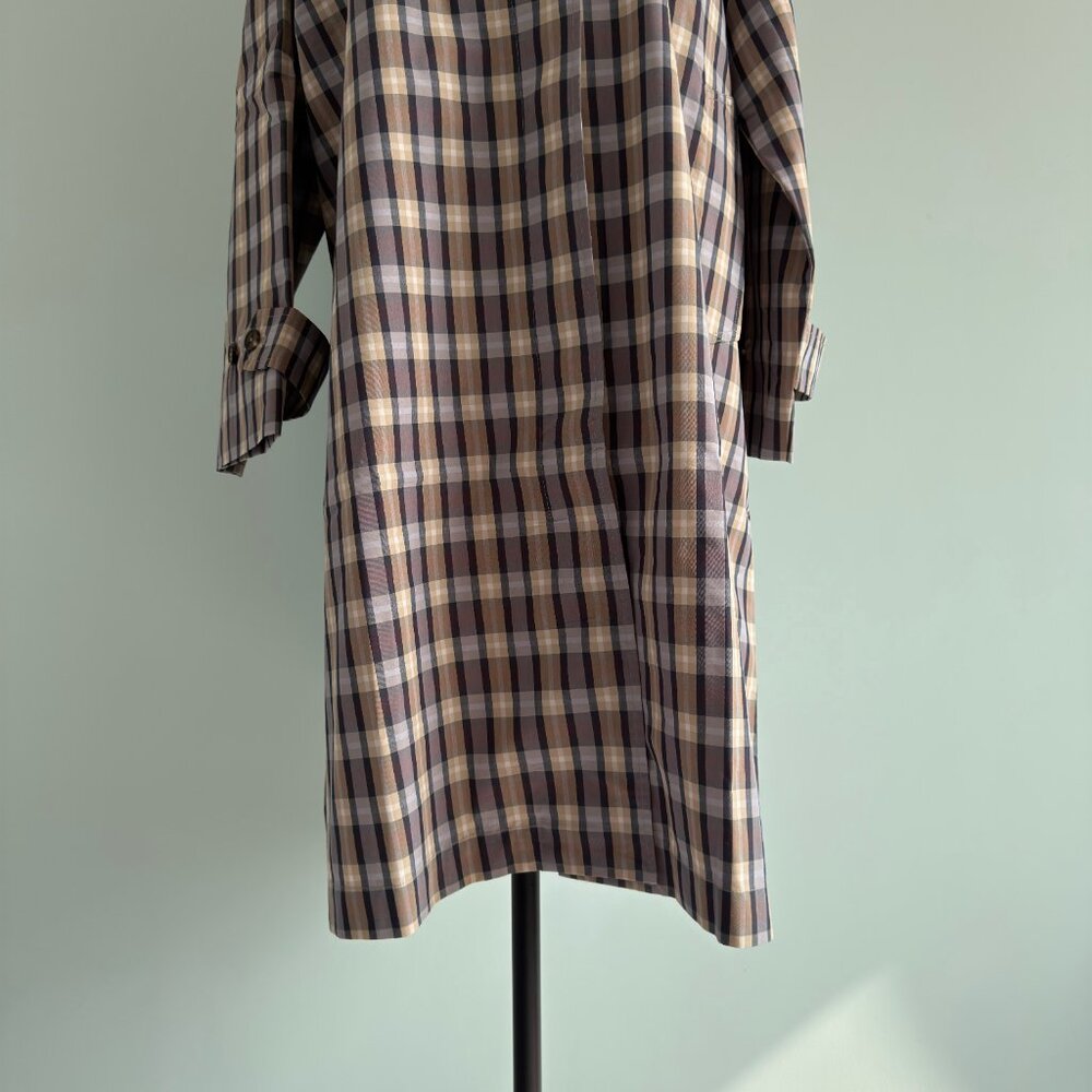 The Row Tavishina checked silk-blend coat - Picture 7 of 11